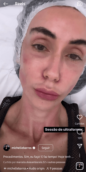 Publicação de Michelle Barros (Foto: Reprodução/ Instagram)