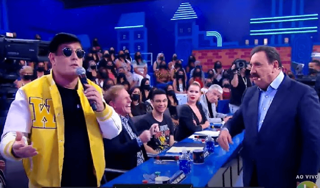 Jurados do quadro ‘Dez ou Mil’ do programa do Ratinho, no SBT (Foto: Reprodução/ SBT)