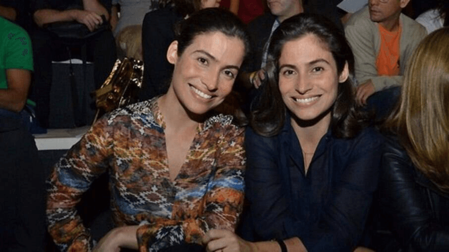 Renata Vasconcellos, âncora do Jornal Nacional, e a irmã Lanza Mazza (Foto: Divulgação)