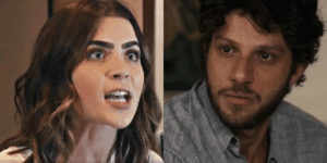 Travessia: Furiosa, Chiara termina com Ari, após suspeitar de traição, e sai de casa sem deixar rastros (Foto: Reprodução)