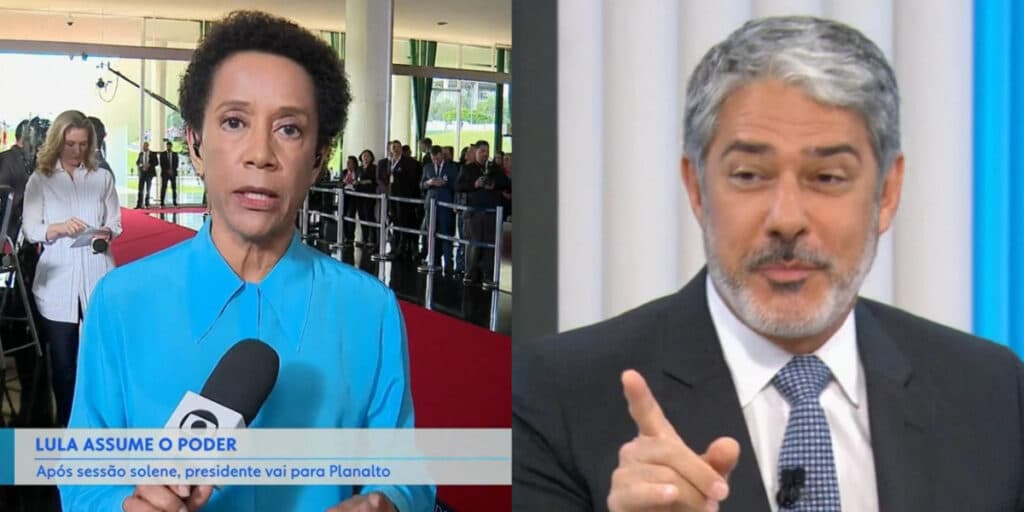 William Bonner leva "bronca'' de Zileide Silva e áudio é vazado ao vivo na Globo: "Não dá agora"