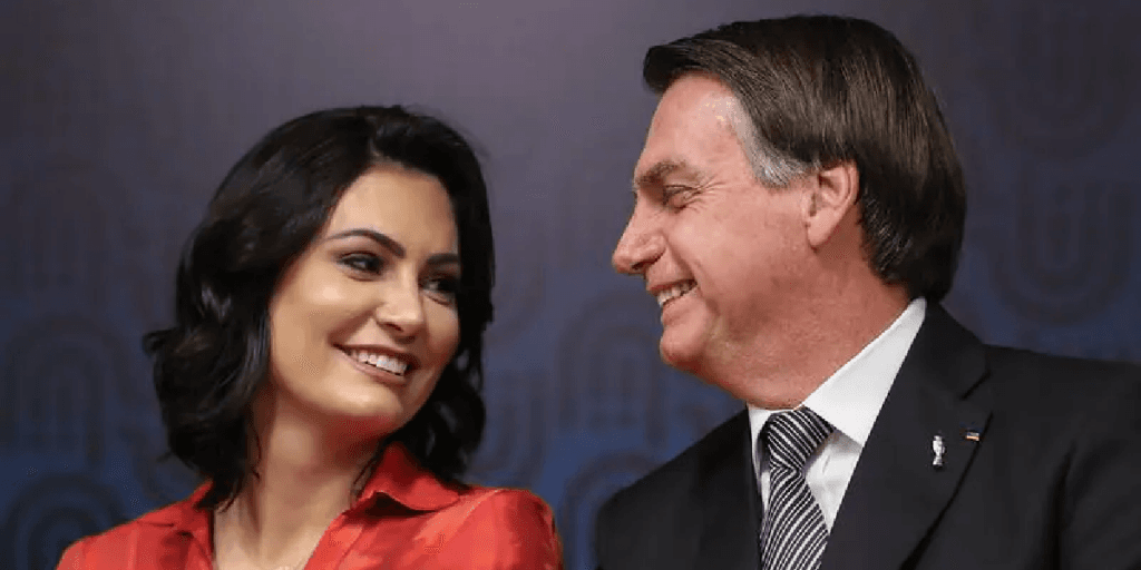 Michelle Bolsonaro e Jair Bolsonaro (Foto: Marcos Corrêa/PR)