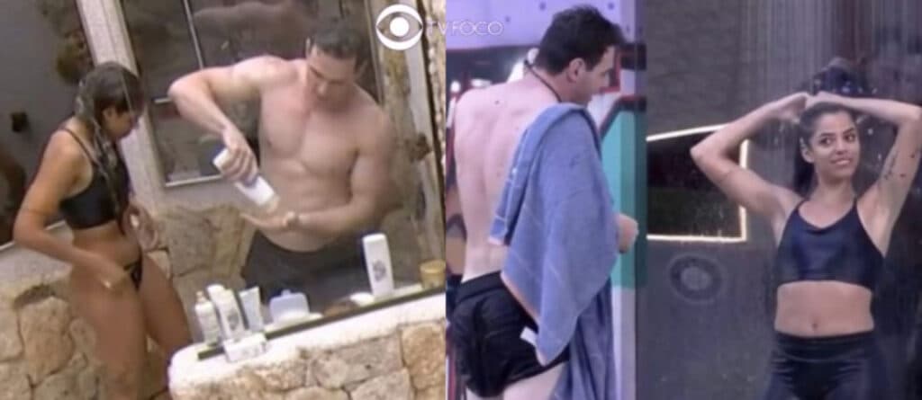 BBB23 - Em clima de pegação, Key confere 'atributos' de Gustavo durante banho: "Rapidinho"