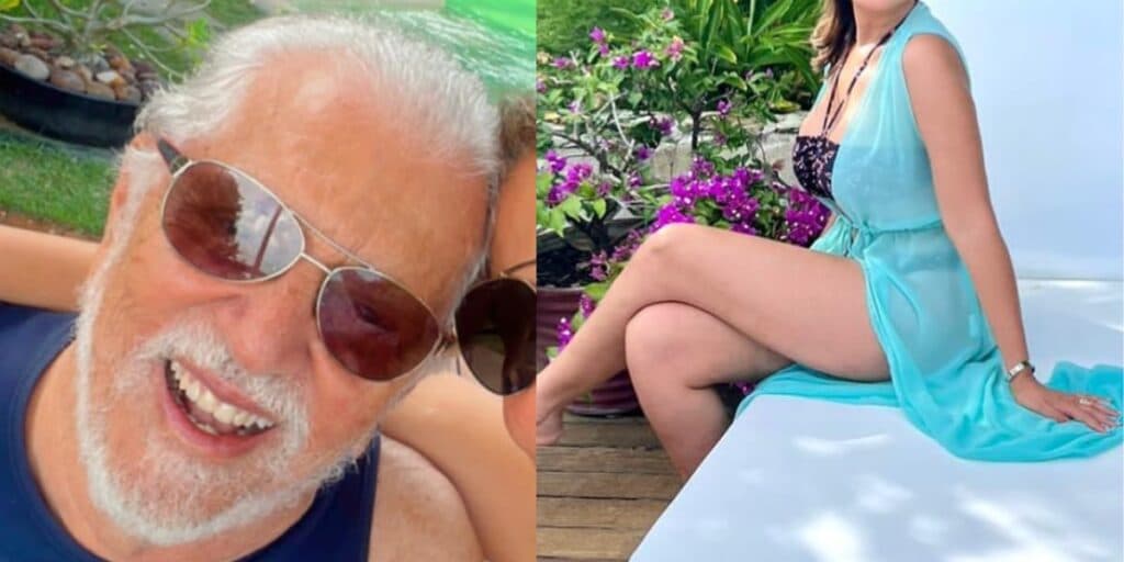 Esposa novinha absurda de Carlos Alberto é 44 anos mais jovem do que ele e uma das mais lindas do país