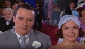 Guilherme leva Celina ao altar em Chocolate com Pimenta (Foto: Reprodução / Globo)