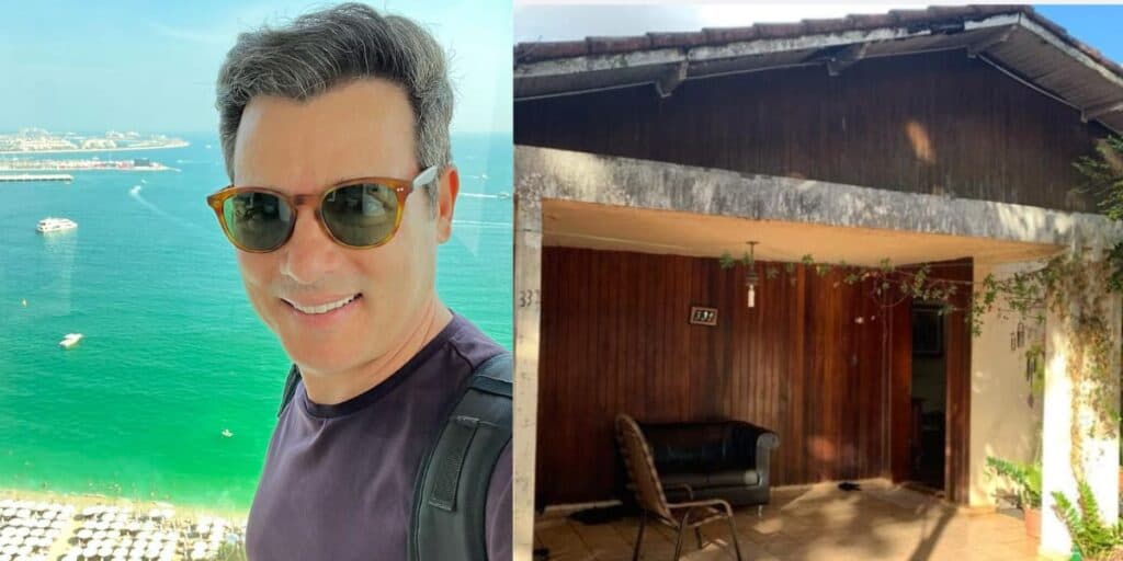 Decretado como milionário por famoso da Band, Celso Portiolli vivia nesta casa térrea e com portão baixo