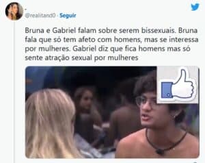 Gabriel Santana no BBB23; ator já disse que está disponível para meninos e meninas no reality (Foto: Reprodução / Twitter) Gabriel Santana no BBB23; ator já disse que está disponível para meninos e meninas no reality (Foto: Reprodução / Twitter)