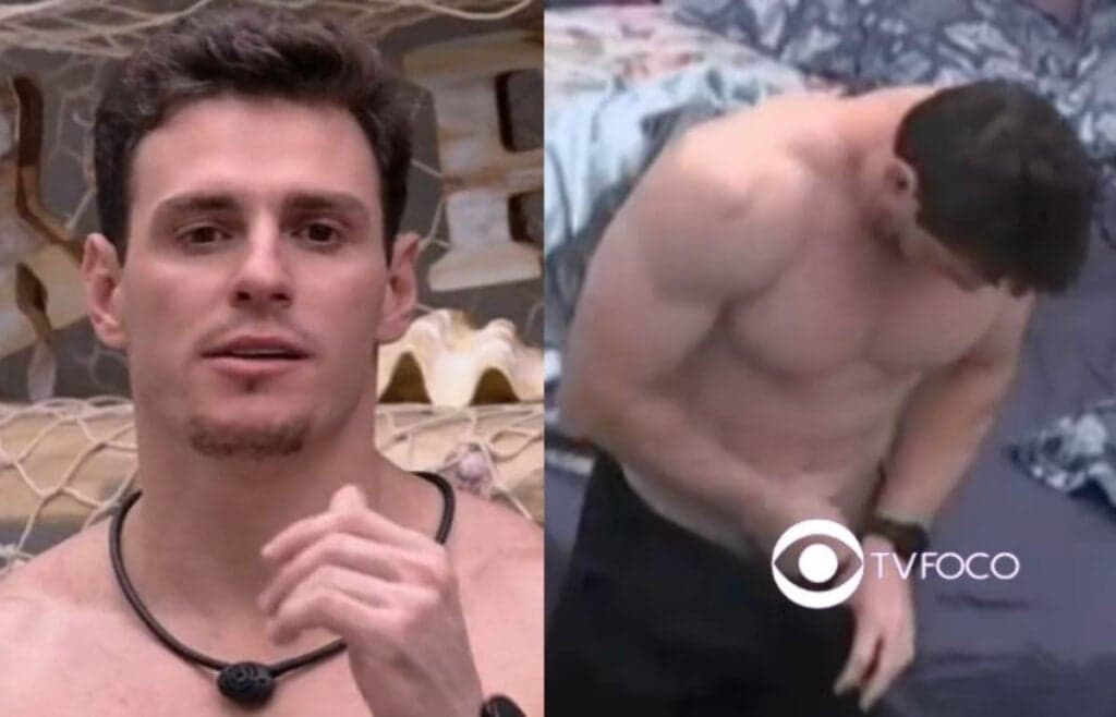 FLAGRA: BBB23 - Gustavo mostra demais e acaba expondo parte íntima; veja