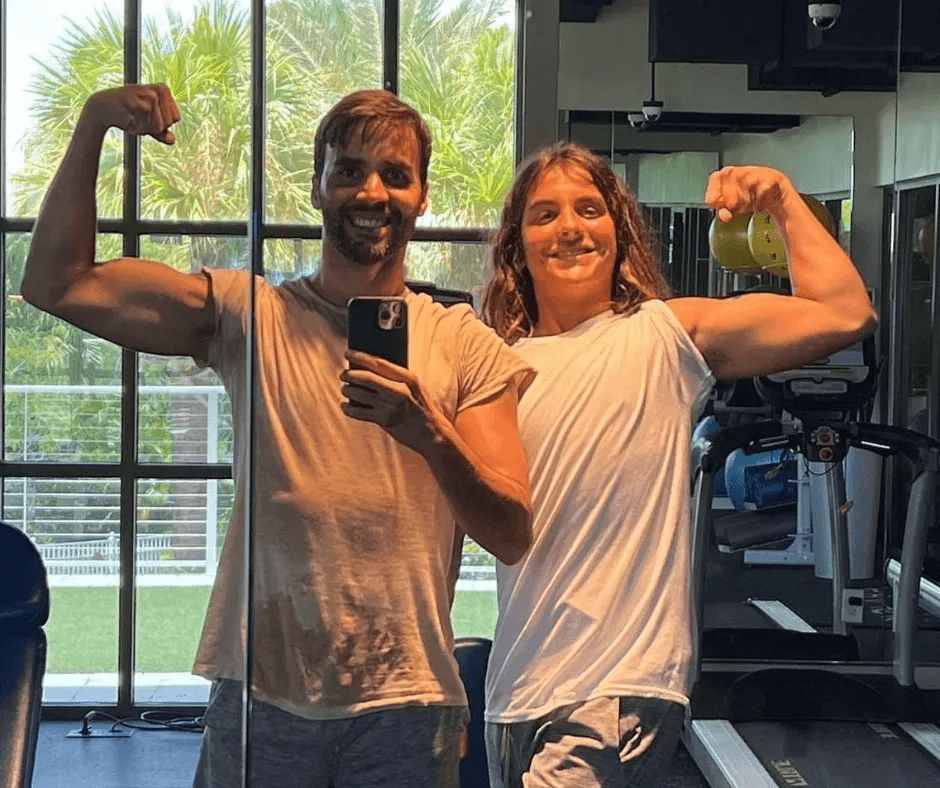 Marido de Ivete Sangalo ao lado do filho (Foto: Divulgação)