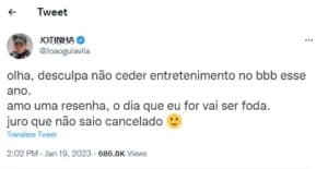 BBB23 - Bruna Griphao faz revelação chocante sobre João Guilherme e ele responde (Foto: Reprodução / Twitter) BBB23 - Bruna Griphao faz revelação chocante sobre João Guilherme e ele responde (Foto: Reprodução / Twitter)