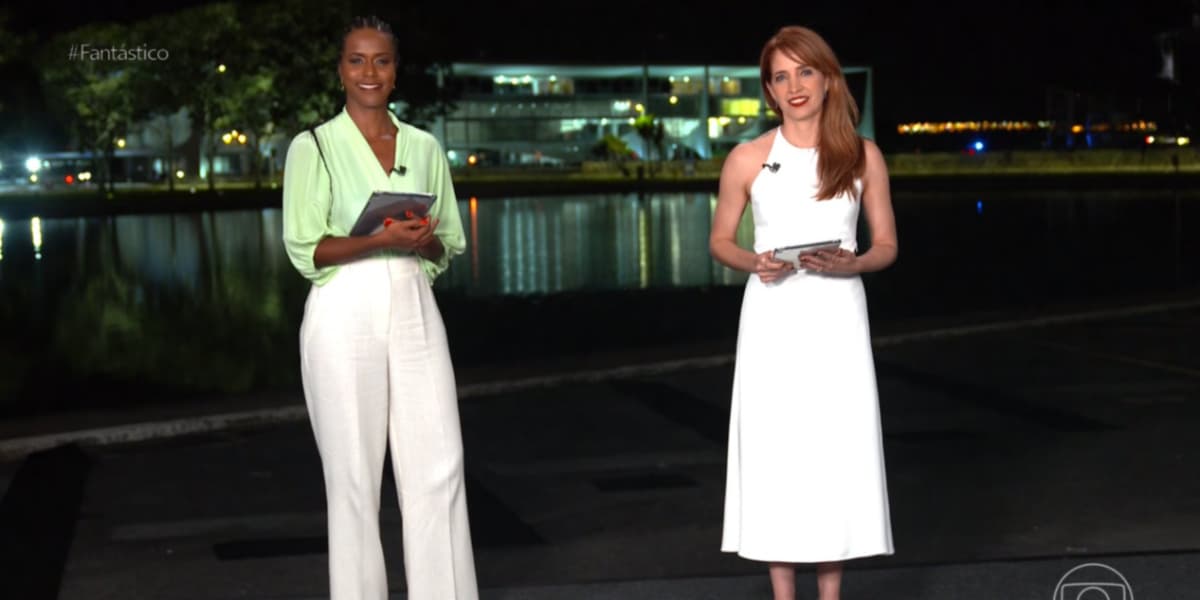 Maju Coutinho e Poliana Abritta no Fantástico - Foto: Reprodução