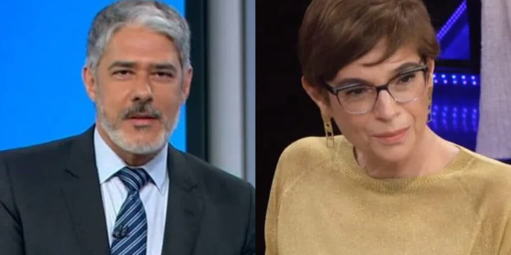 William Bonner expõe Renata Lo Prete ao vivo na Globo e pede mudança: "É só a minha opinião''