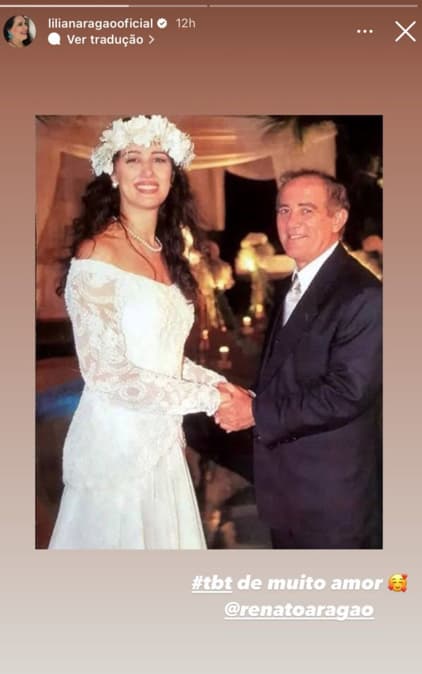 TBT de Lilian Aragão com Renato Aragão (Foto Reprodução/Instagram) TBT de Lilian Aragão com Renato Aragão (Foto Reprodução/Instagram)