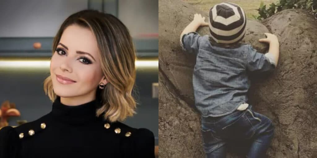 Ele está desse tamanho: Sandy passou anos escondendo filho, mas fotos agora podem provar como ele é lindo