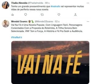 Estreia de Vai na Fé é aclamada e personagens carismáticos conquistam o Brasil (Foto: Reprodução / Twitter) Estreia de Vai na Fé é aclamada e personagens carismáticos conquistam o Brasil (Foto: Reprodução / Twitter)