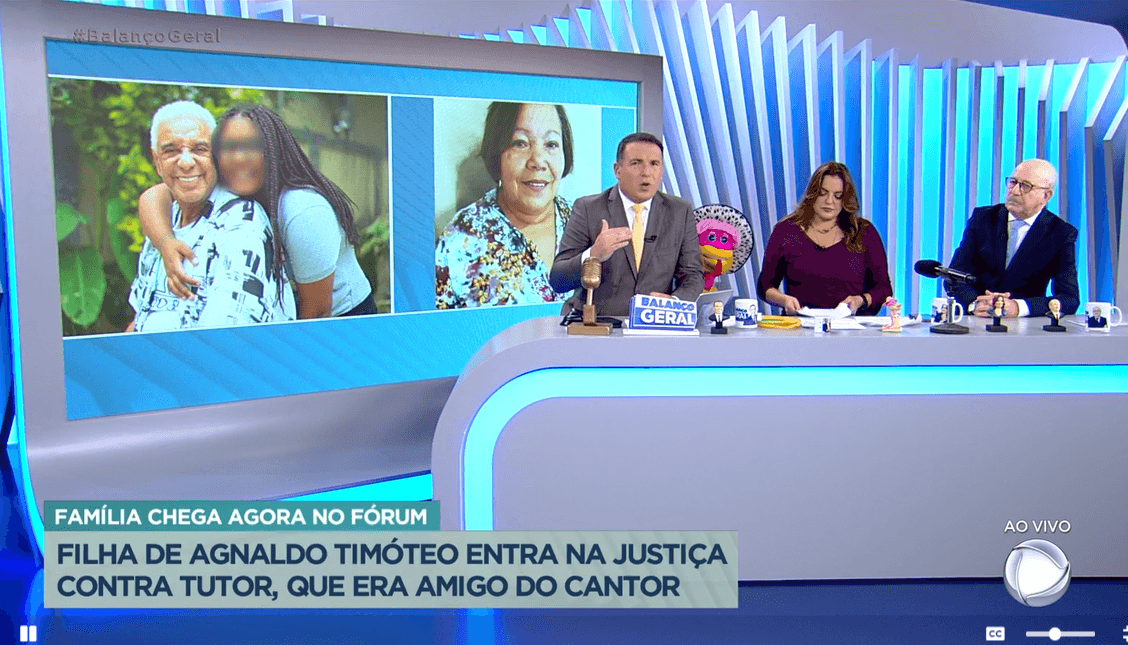 Hora da Venenosa explodiu o escândalo envolvendo a guarda da filha do cantor Agnaldo Timóteo e depoimentos estarrecem o país (Foto Reprodução/Twitter)