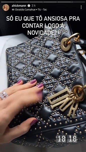 Publicação de Ana Hickmann nos stories (Foto: Reprodução/ Instagram Publicação de Ana Hickmann nos stories (Foto: Reprodução/ Instagram
