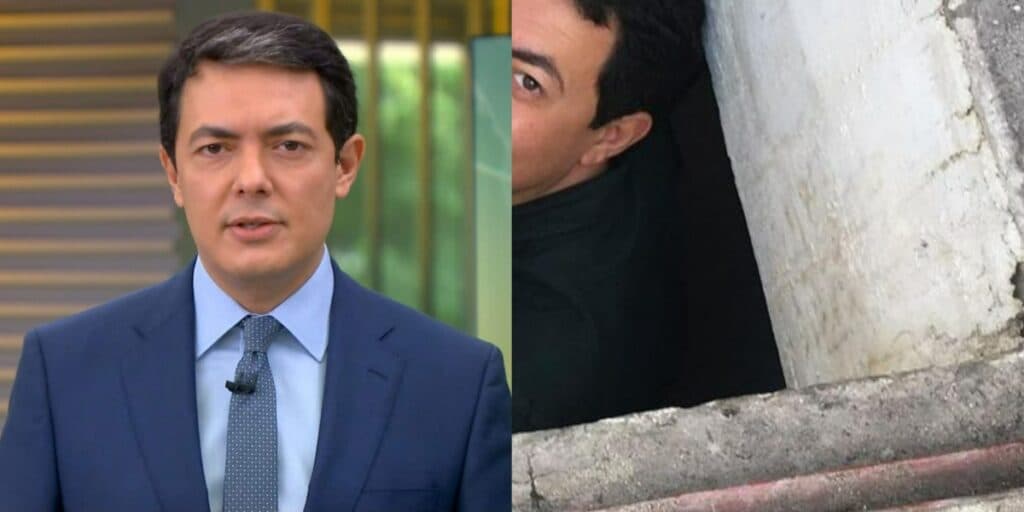Alan Severiano, da Globo, deixa todos de boca aberta ao surgir em foto dentro de buraco no meio da rua