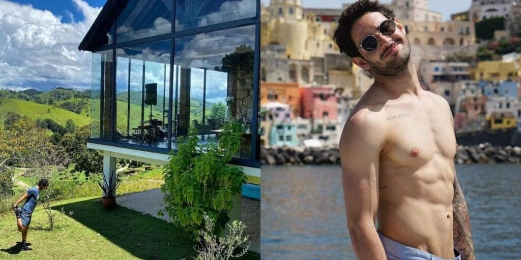 Fachada de vidro, academia e rodeada por verde: os detalhes da mansão discreta de Pato e Rebeca Abravanel
