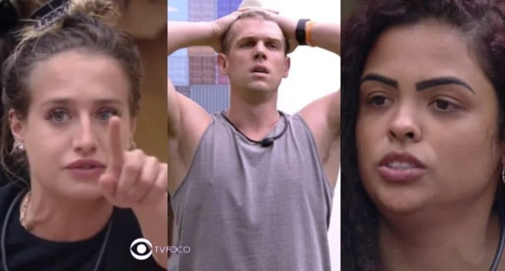 BARRACO: BBB23 - Furiosa, Bruna confronta Paula após traição de Cristian: "Fazia igual"