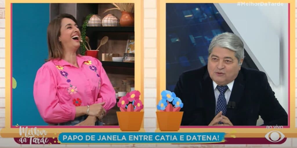 Após treta, Datena e Catia Fonseca provocam apresentador que foi suspenso da Band ao vivo: “Vamos ficar no ar”
