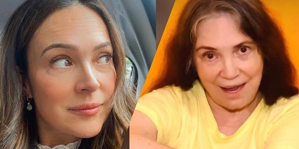 NA LATA - Gabriela Duarte surge frente a frente com Regina Duarte e fala de rompimento: “Cada um que cuide”