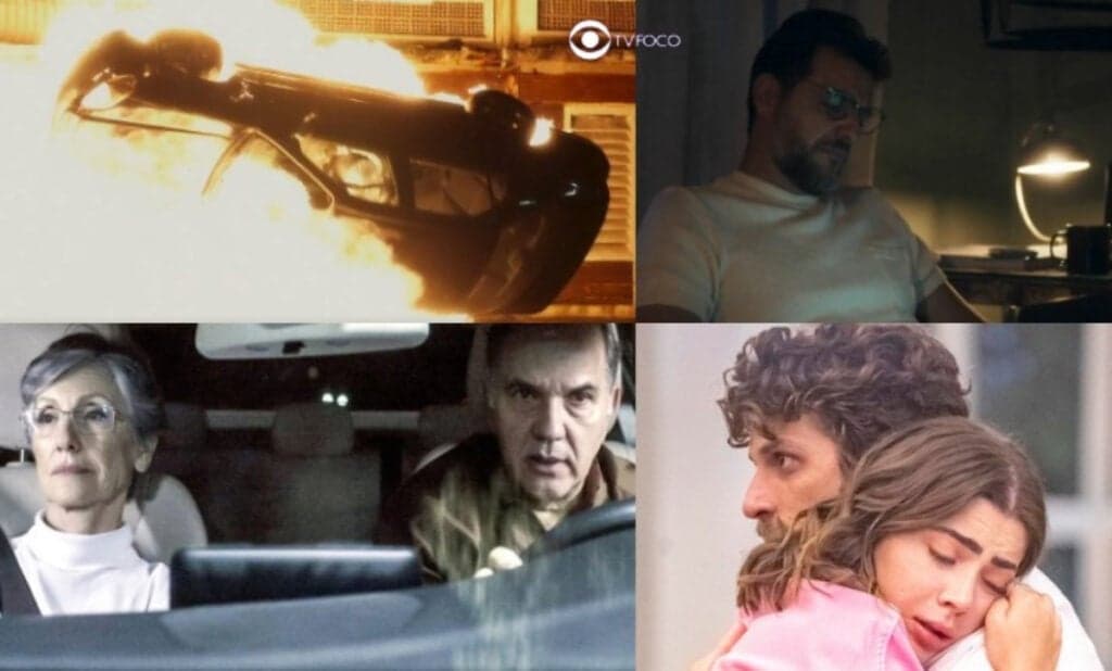 Ari psicopata e Moretti vibrando com tragédia: Travessia explode carro de Guerra e também na audiência
