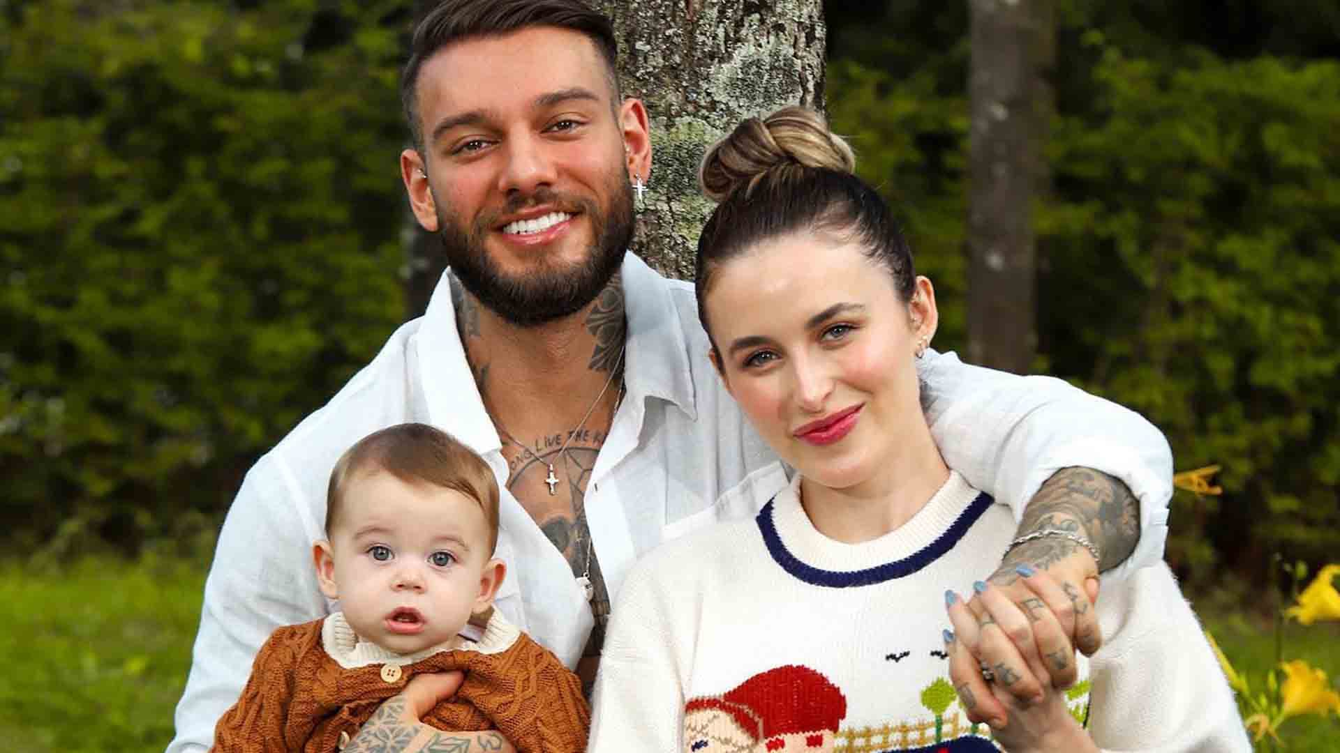 Lucas Lucco, Lorena Carvalho e o filho do casal, o pequeno Luca (Foto Reprodução/Internet)