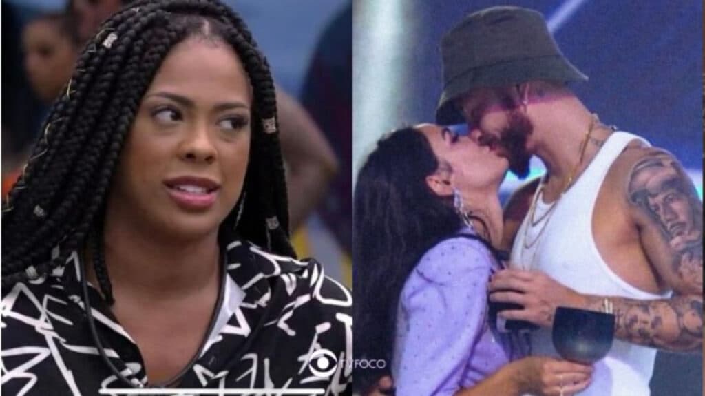 BBB23 - Marvvila entra no quarto e leva susto ao ver Fred montado em Larissa: "Empata fod*"