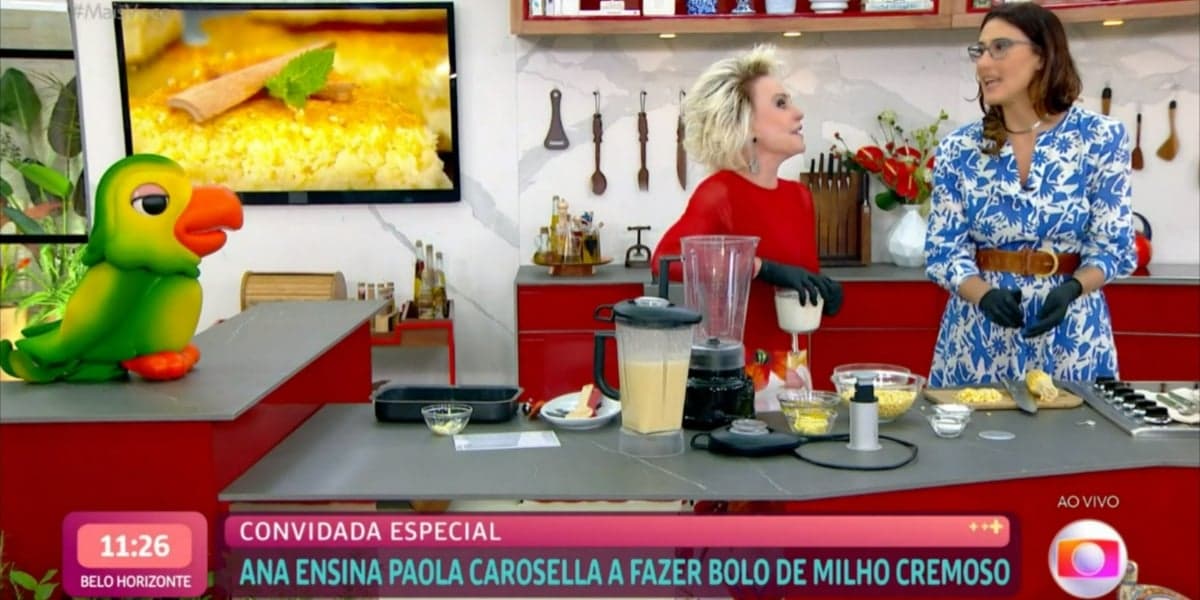 Ana Maria Braga ensinou receita para Paola Carosella (Foto: Reprodução/TV Globo) Ana Maria Braga ensinou receita para Paola Carosella (Foto: Reprodução/TV Globo)