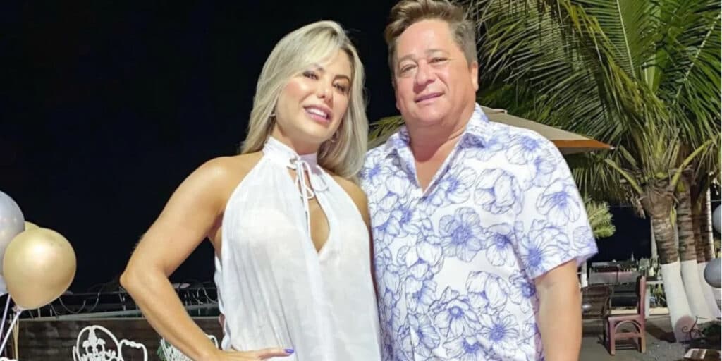 Poliana, esposa de Leonardo, entra em guerra pelo cantor após ausência em festa da neta: "Podem falar"