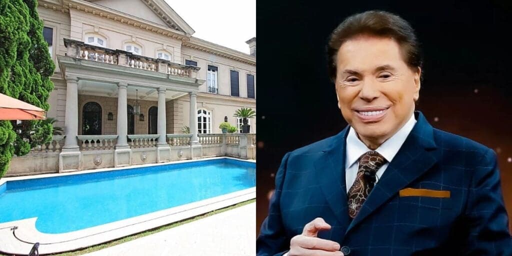 Sauna, academia e com 2 mil m2: A mansão faraônica de R$ 15 milhões onde Silvio Santos mora  
