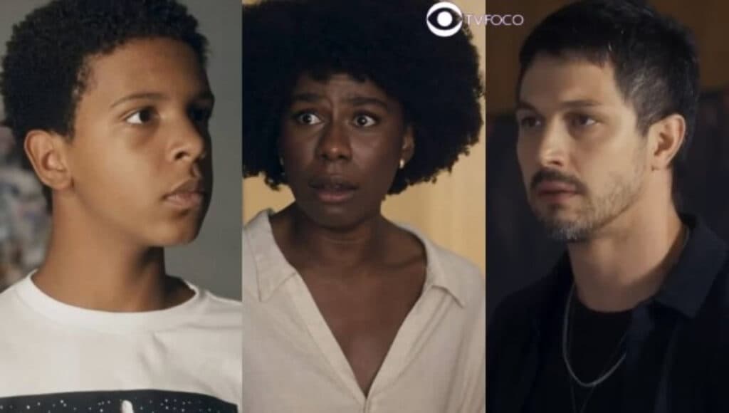 Bomba em Travessia - Theo surta de vez, quase agride Laís e aterroriza Oto com violência