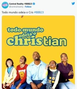 Perseguição fez Cristian ser associado ao seriado Todo Mundo Odeia o Chris (Foto: Reprodução / Twitter)