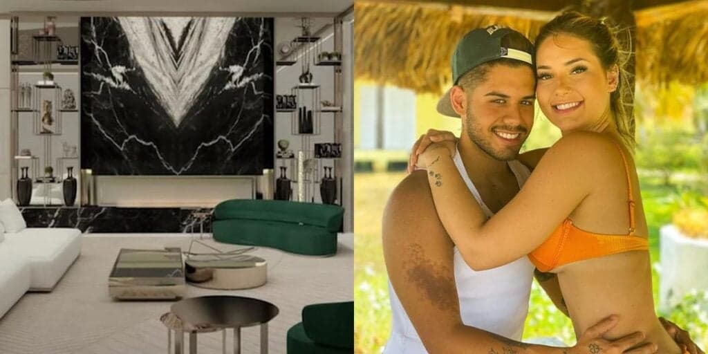 Entrada como a de um palácio, piscina e cozinha que cabe uma casa: a nova mansão de Zé Felipe e Virginia