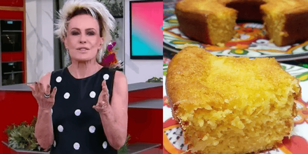 Bolo de milho mácio, fofinho e delicioso da Ana Maria feito com apenas 4 passos