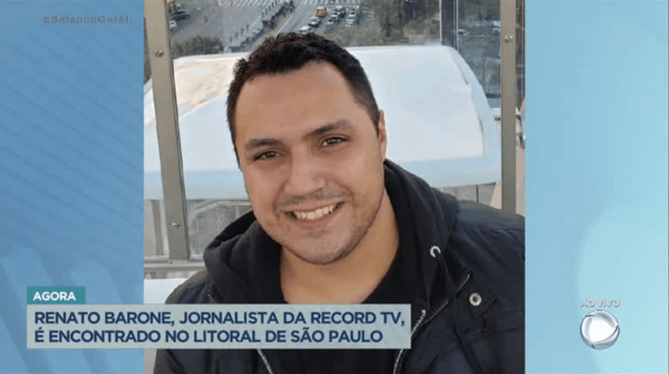 Renato Barone foi encontrado na região do litoral de São Paulo (Foto Reprodução/R7)
