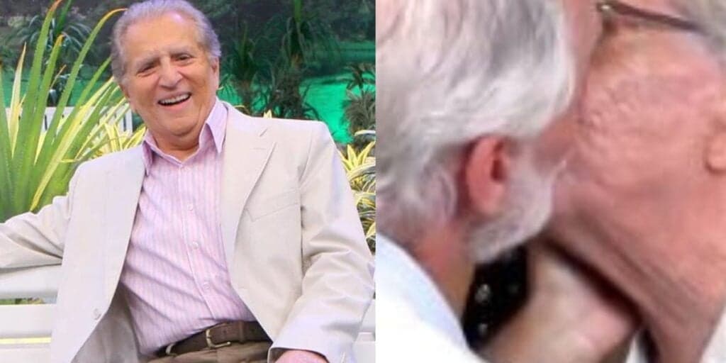Carlos Alberto surge beijando outro homem, esposa vê tudo acontecer e fica sem palavras: "Maluco"