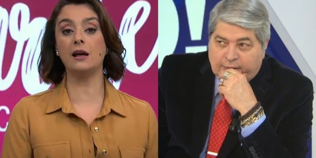 Catia Fonseca cancela papo de janela com Datena, volta atrás e o flagra fora de estúdio da Band: "Não vai"