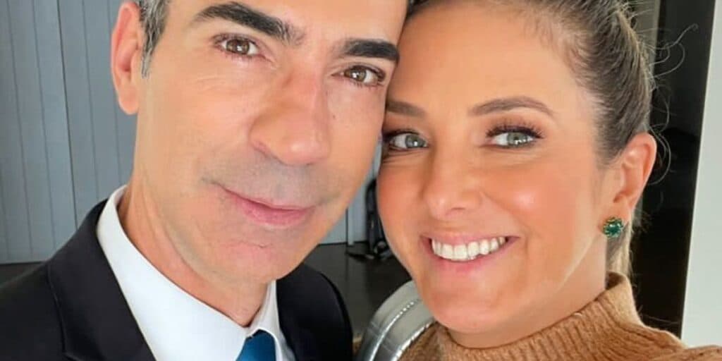 César Tralli divulga foto de Ticiane Pinheiro, fala sobre situação e o que escuta: “No meio do furacão”