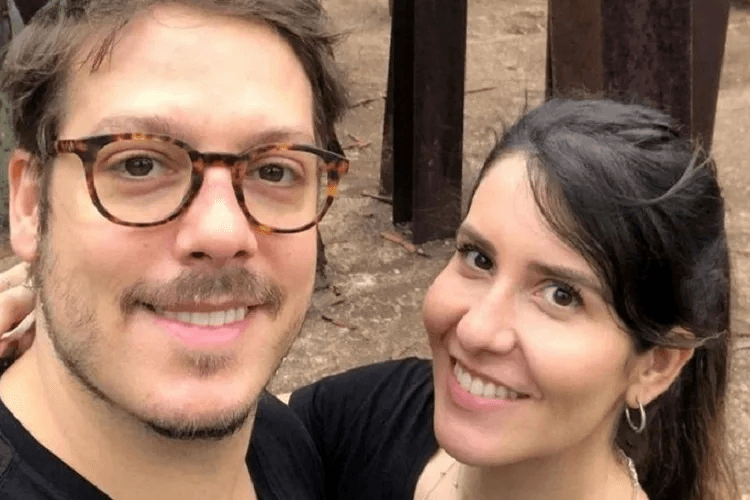 Fábio Porchat e a produtora Nataly Mega (Foto: Reprodução/ Internet)