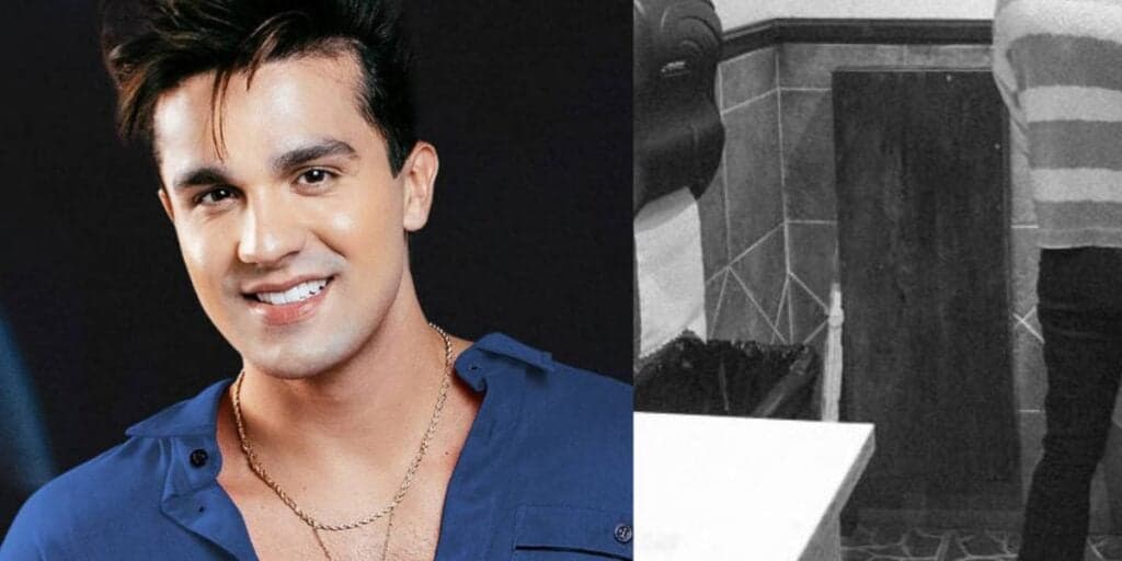 Luan Santana é flagrado em momento íntimo no banheiro e foto com mictório é divulgada