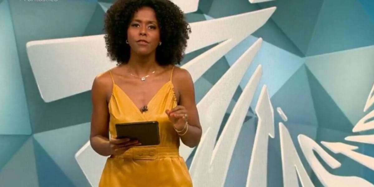 Maju Coutinho no Fantástico - Foto Reprodução TV Globo
