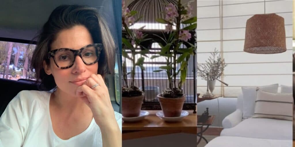 Simples, muito verde e com decoração retrô: a mansão discreta de Renata Vasconcellos