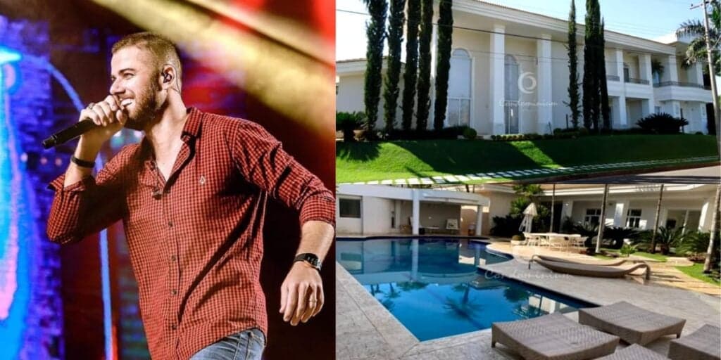 Escadaria de palácio, piscina e adega enorme: a mansão luxuosa de Zé Neto, dupla de Cristiano