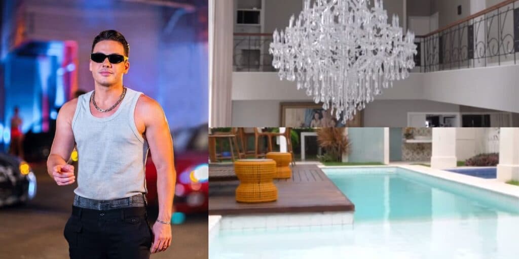 Lustre enorme, piscina absurda e igual um palácio: a linda mansão de Wesley Safadão