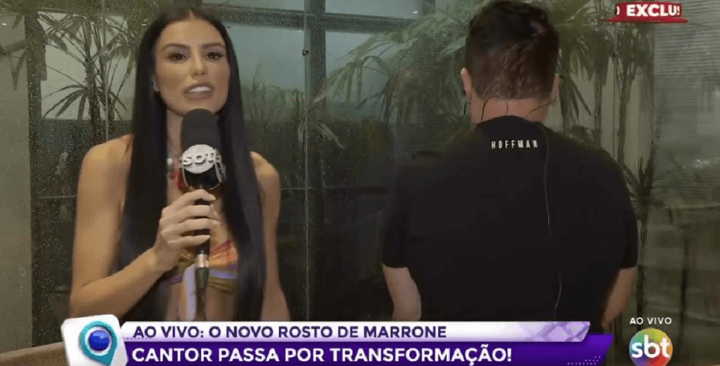 Fofocalizando entra ao vivo com Marrone e mostra antes e depois chocante do cantor após plásticas