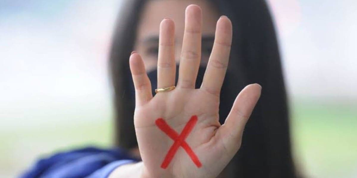símbolo da violência doméstica (Foto:Reprodução/Agência Brasil)