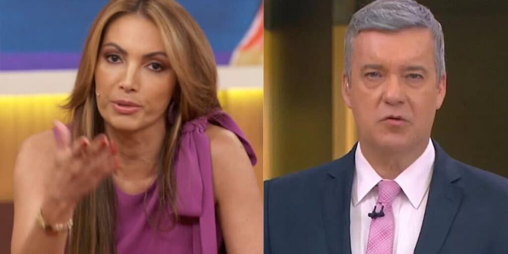Patricia Poeta destaca notícia de Roberto Kovalick e mostra jornalista usando máscara de oxigênio