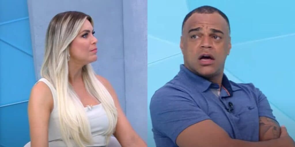 Denílson entrega crise no elenco do Jogo Aberto e toma chamada de Renata Fan: "Não aprende"